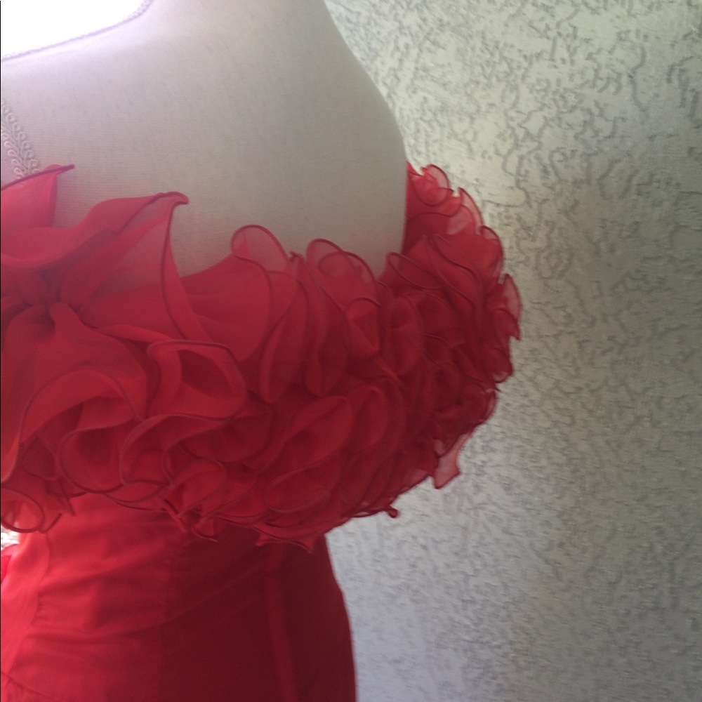 Vintage Red Designer Dress ONE of a kind ATLANTA - Picture 4 of 8